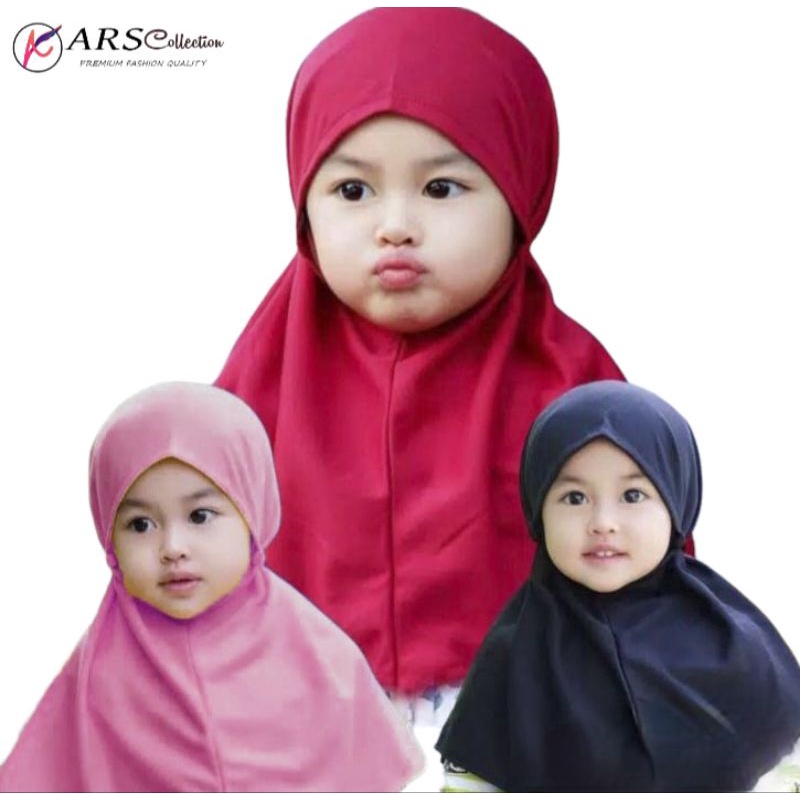 Bergo Maryam Anak Size 0-5 Tahun Bahan Diamond Kualitas Premium ARS Collection