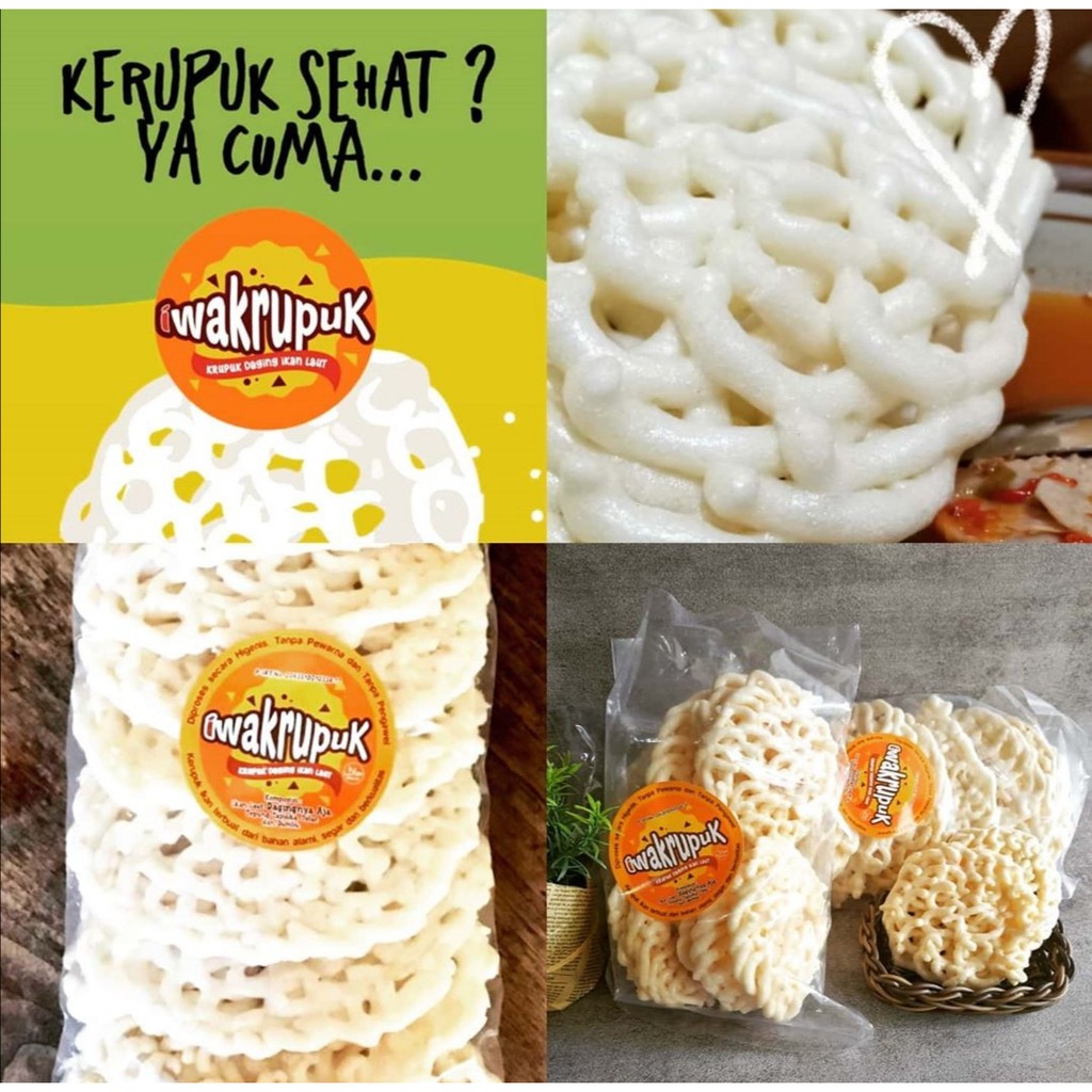 IWAKKRUPUK (STOK SLALU BARU)+OXY ATAU KRUPUK IKAN ENAK SEKALI, RASA IKAN TERASA BANGET