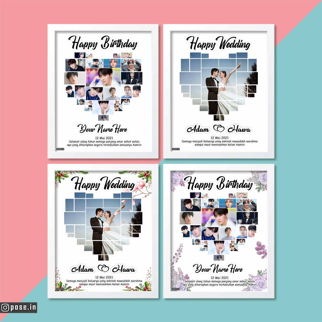 EDIT FOTO KOLASE LOVE WEDDING BIRTHDAY SOFTFILE