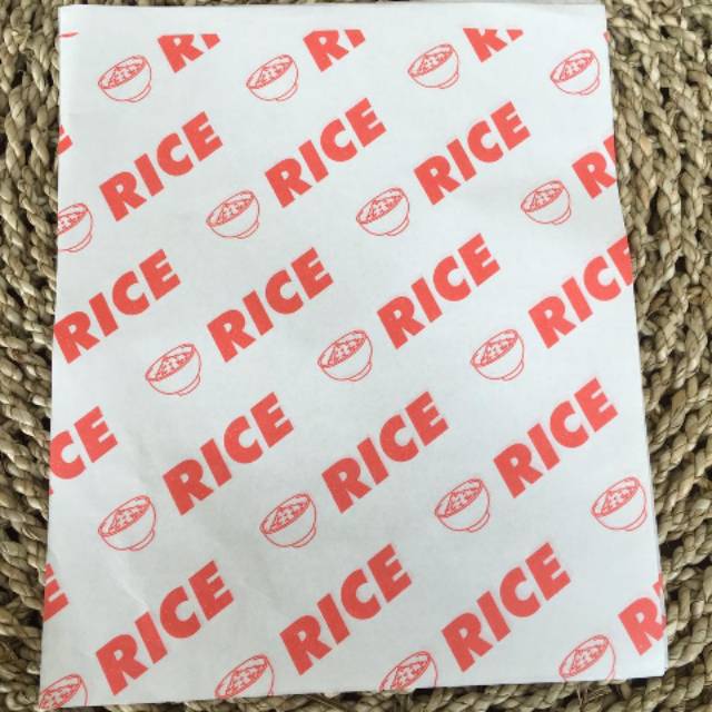 

Kertas Nasi KFC Logo 28x22 Foodgrade Paper Rice merah