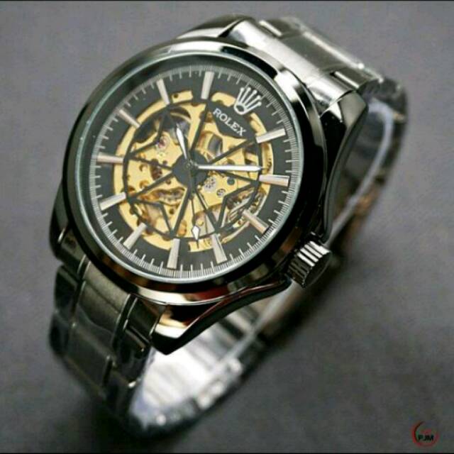 Jam Tangan Pria Rolex Skeleton