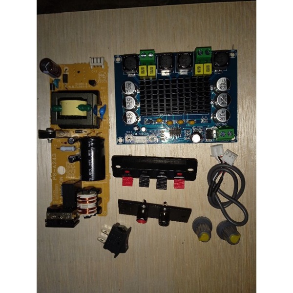 paket kit clas d tpa3116 120wat x2 plus smps 24volt 3ampere