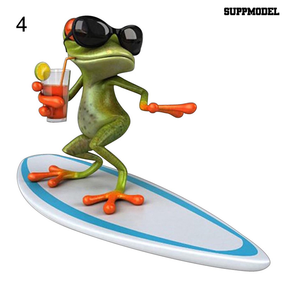 Supmodel 3D Frog Cartoon Funny Car Auto Trunk Body Bumper Window Decor Decals Sticker