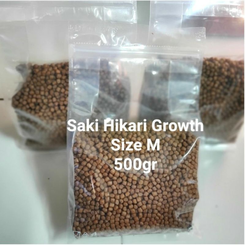 SAKI HIKARI GROWTH FLOATING 500 GRAM SIZE M / MAKANAN KOI DAN KOKI