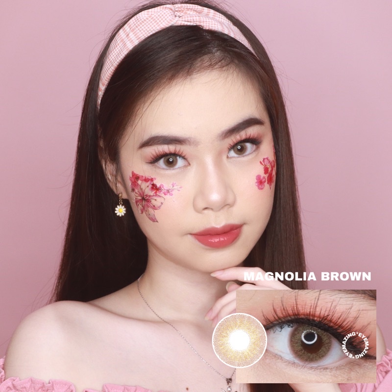 EYEMAZING Softlens - MAGNOLIA Brown / Coklat Minus Beda Minus