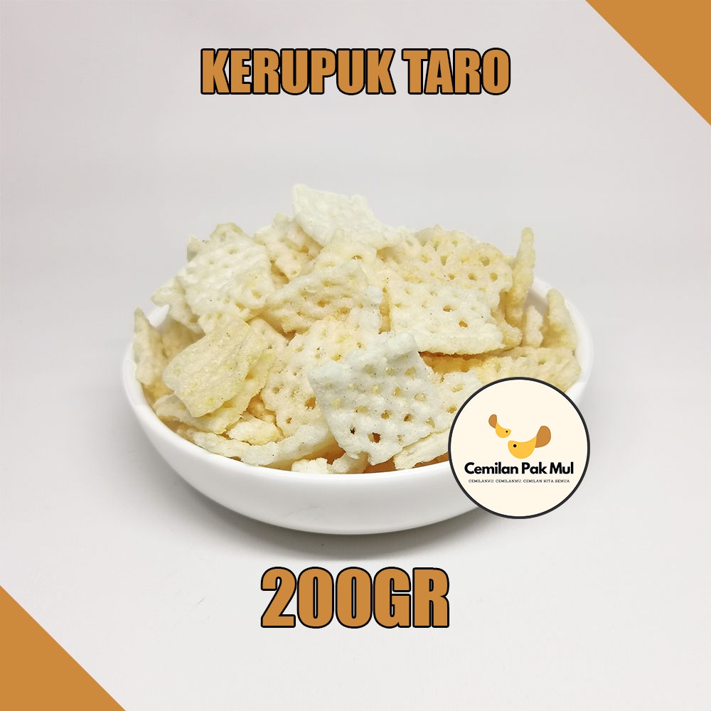 

( 200GR ) KERUPUK TARO / TARO NET / TARO AYAM PENYET / KERUPUK TARO NET AYAM PENYET