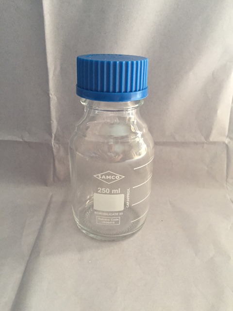 Botol media / Laboratory Bottle Clear Blue Cup