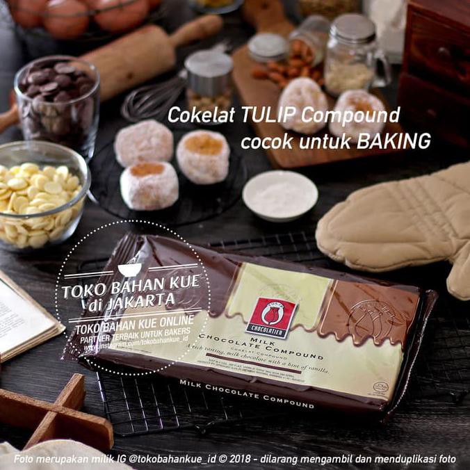 

Coklat Tulip Batang Milk Chocolate Compound Cokelat Tulip Cocoa 1 kg