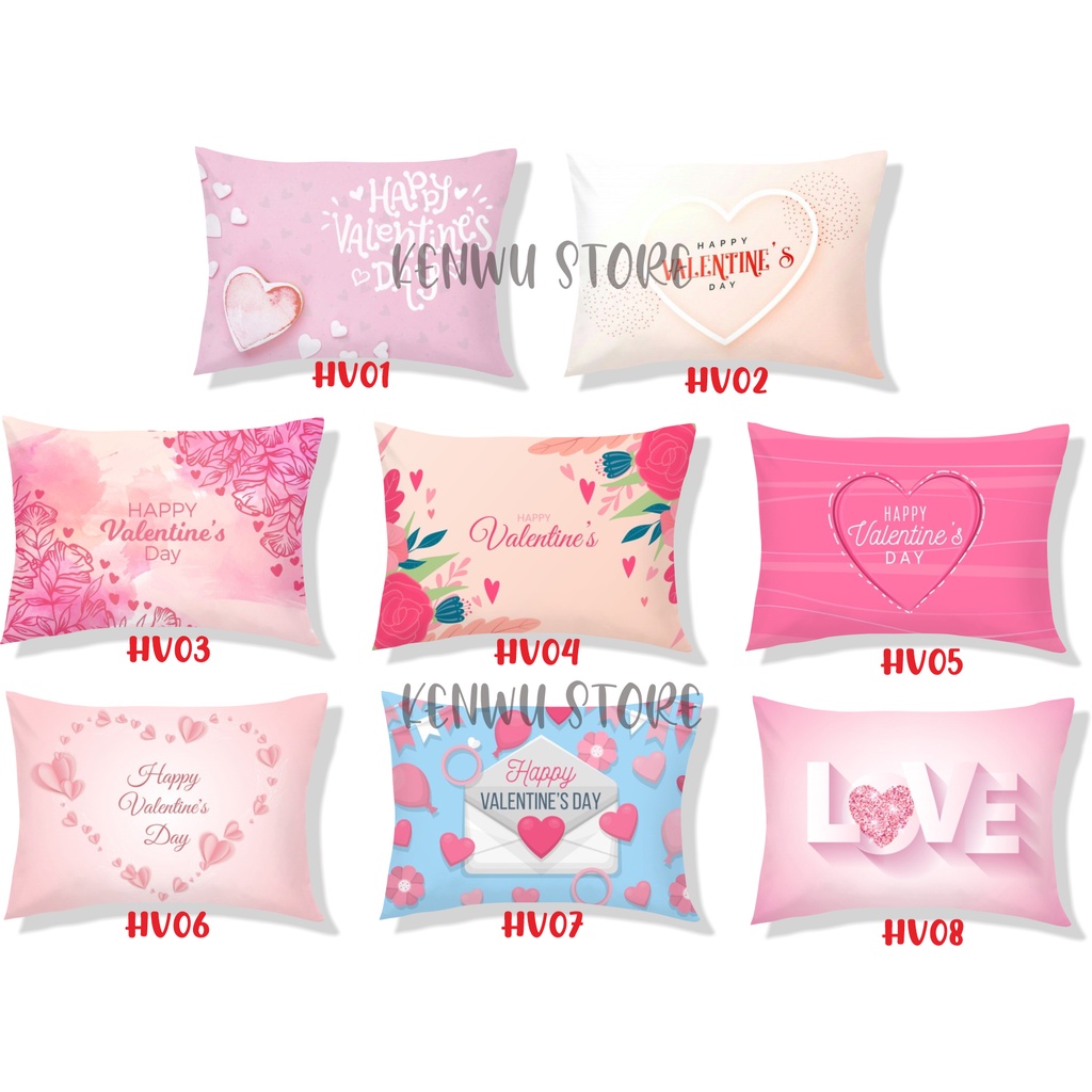 Bantal Custom Valentine 30x40 / Bantal Kado / Kado Hari Kasih Sayang / Bantal Souvenir / Bantal Sofa