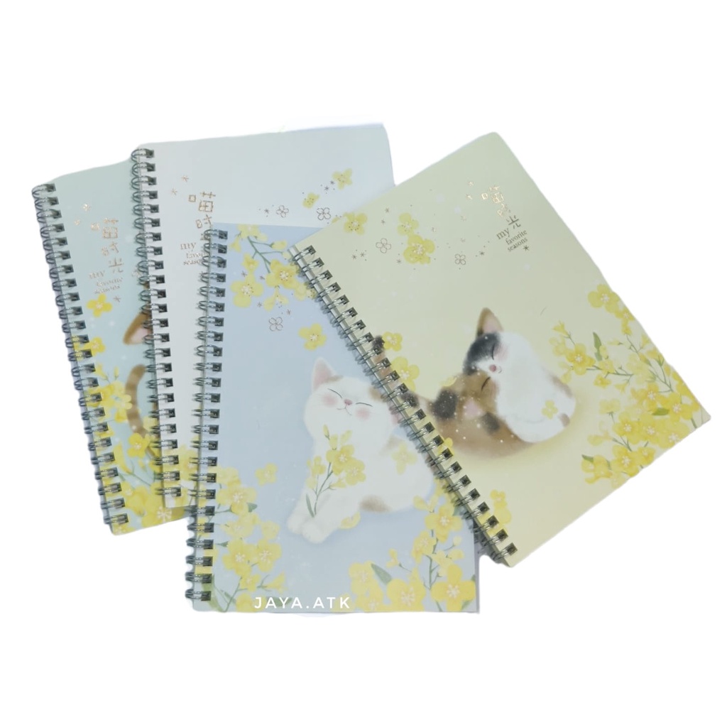 NOTEBOOK BUKU RING A5 GARIS 60 LBR DELI LA560 MOTIF LUCU SOUVENIR JOURNAL