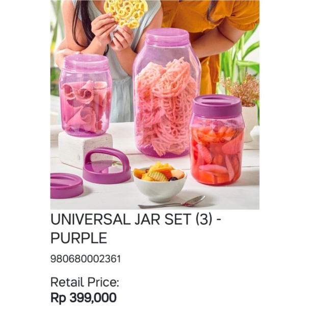 Universal Jar Set Tupperware