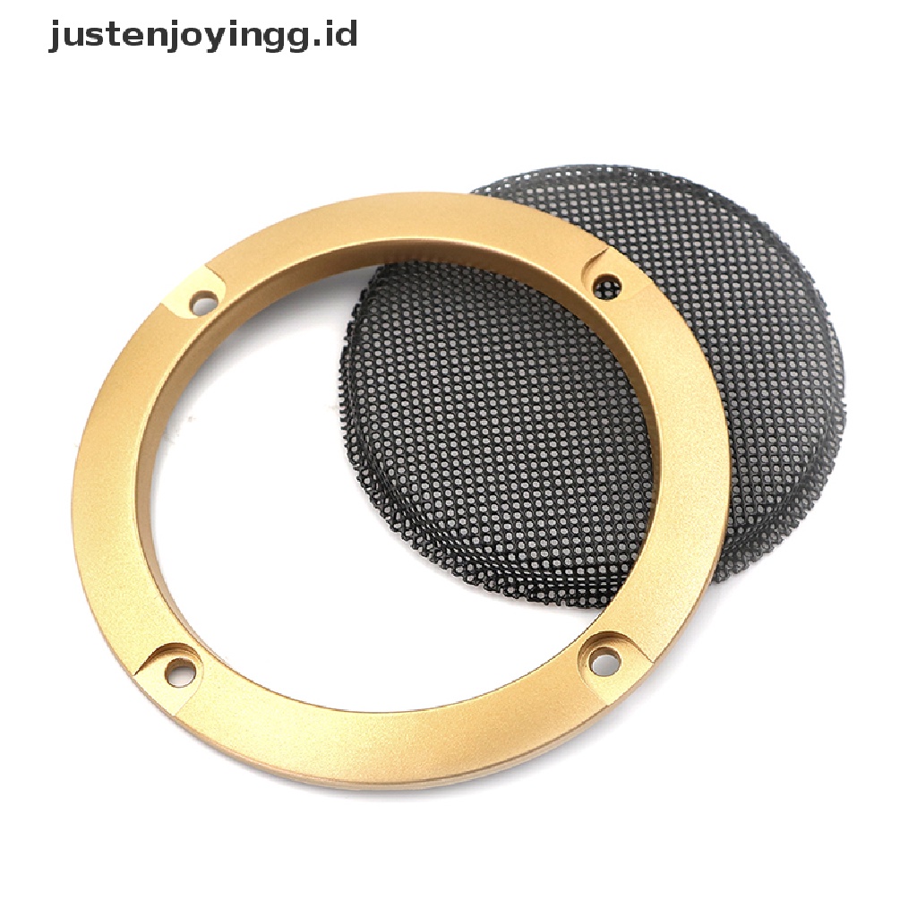 2pcs cover speaker Audio Bahan metal mesh Bentuk Lingkaran Ukuran 3 inch