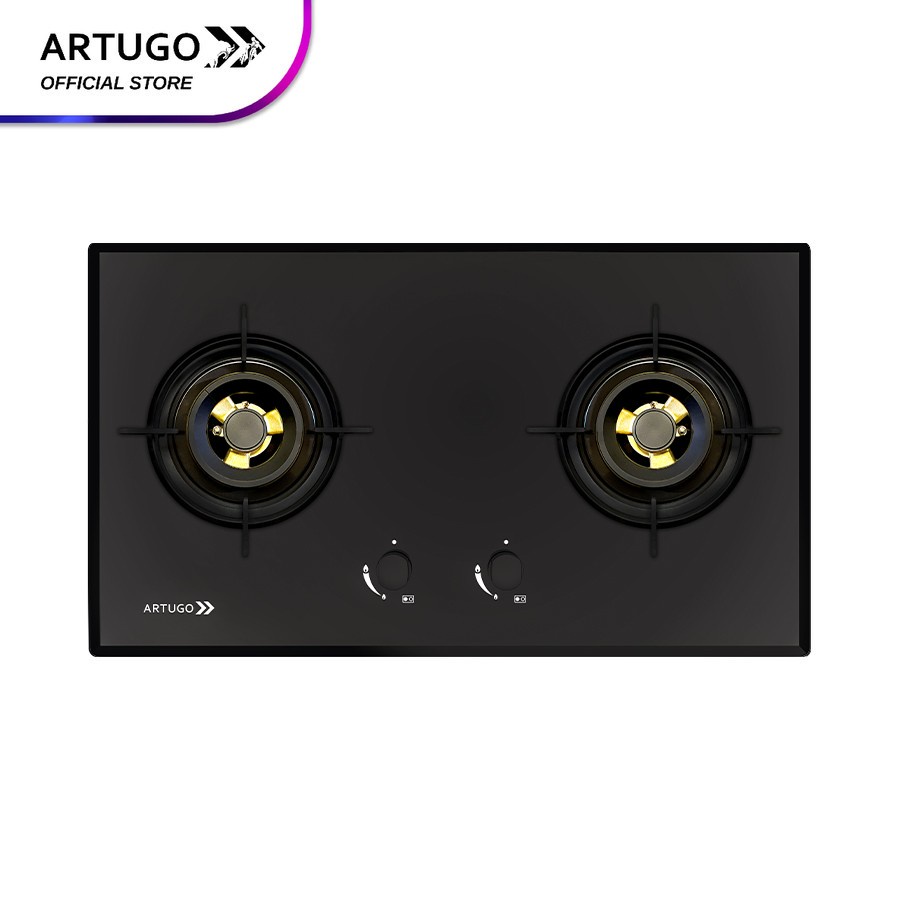 Artugo Built In Glass Gas Hob/Kompor Tanam AH 2733 FB Panjang 78 cm