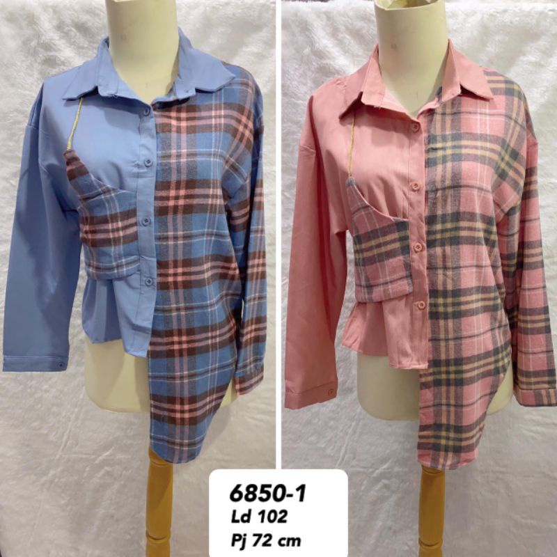 kemeja bullbery katun import 6850-1