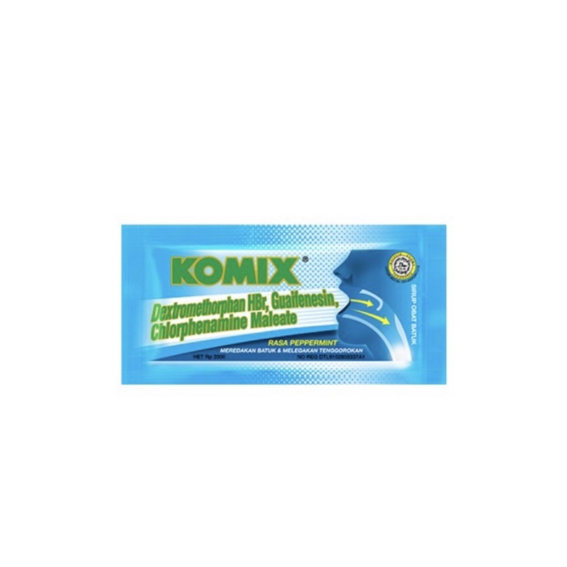 Komix sachet 7 ml jeruk nipis | peppermint | jahe