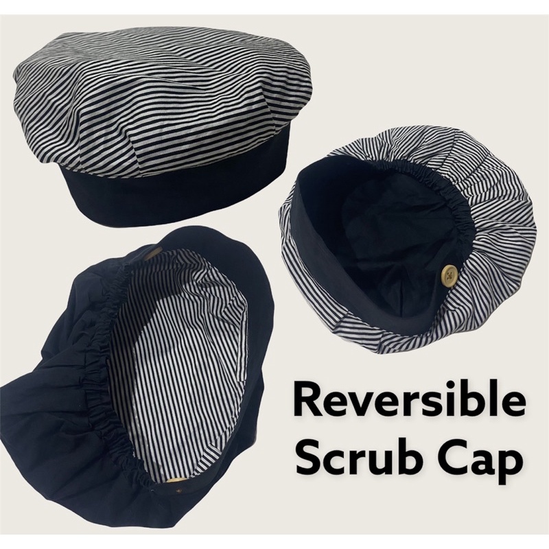 Fawn’G Handmade - Reversible Surgical Cap / Scrub Cap / Head Cap / Topi Kain
