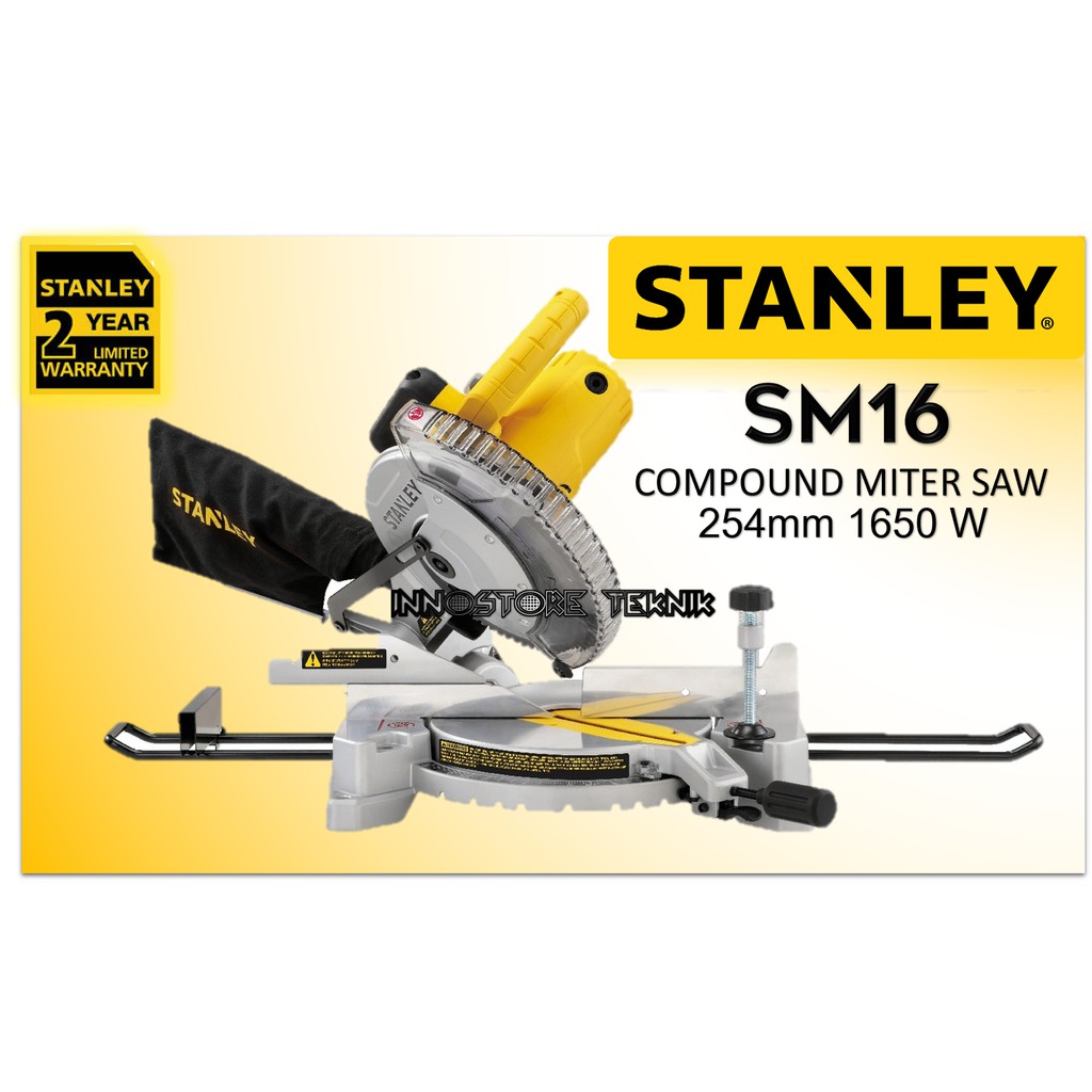 Mesin Gergaji Compound Miter Saw 10" Stanley SM16 SM 16
