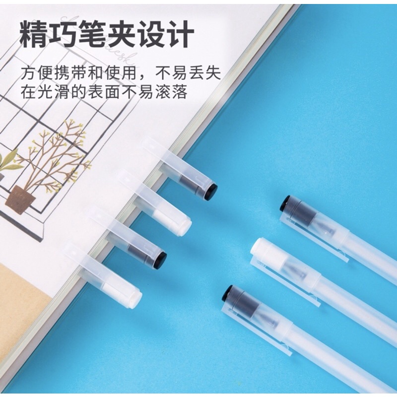 

Deli gel pen pulpen gel warna hitam 0.38mm 0.5mm