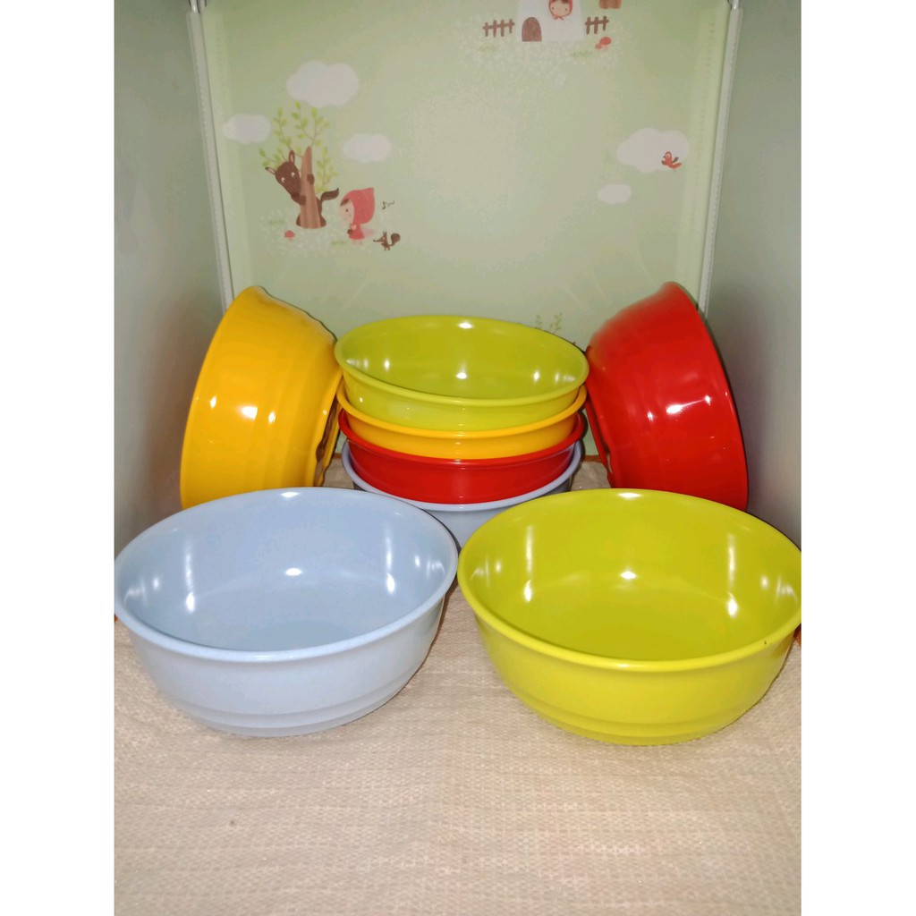 Donyku Bowl Set Melamin Paket Mangkok 15 cm MK-1322 12 Pcs