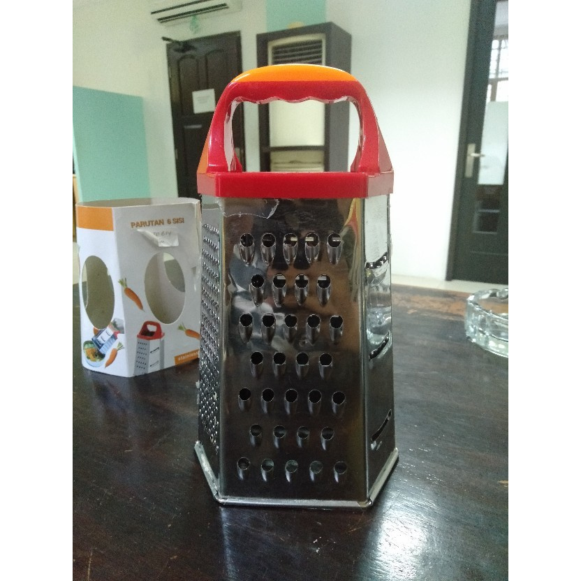 Parutan Penghalus Grater 6 Sisi Akebonno Stainless 6 in 1 Serbaguna