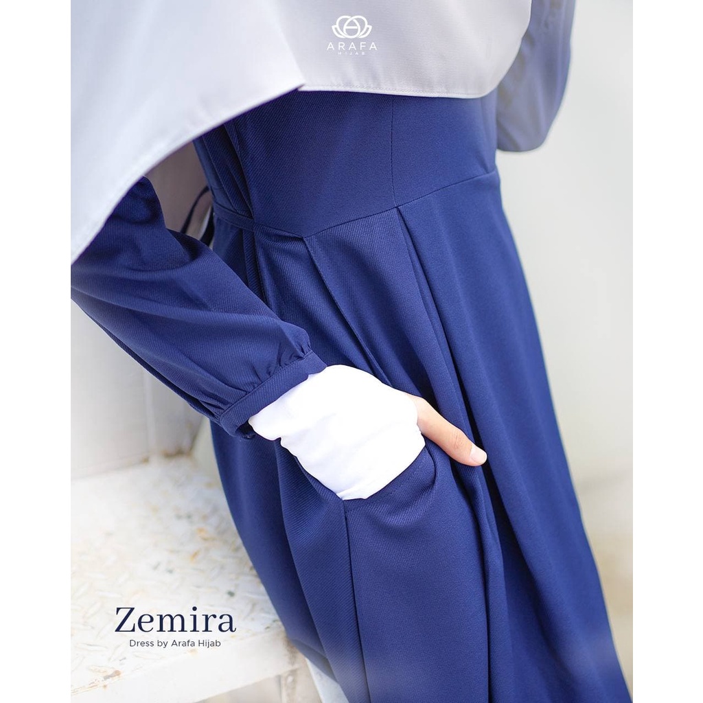 ZEMIRA DRESS BY ARAFA HIJAB - GAMIS ARAFA HIJAB - GAMIS MURAH - GAMIS POLOS