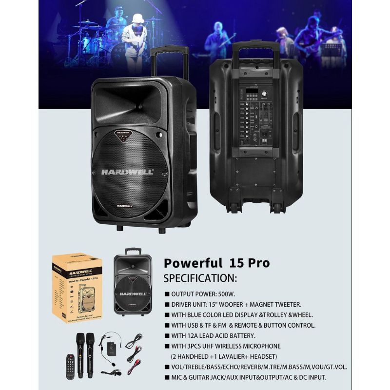 ORIGINAL Hardwell Turbovoice 15 Pro + Hardwell Powerfull 15 Pro BEST SELLER