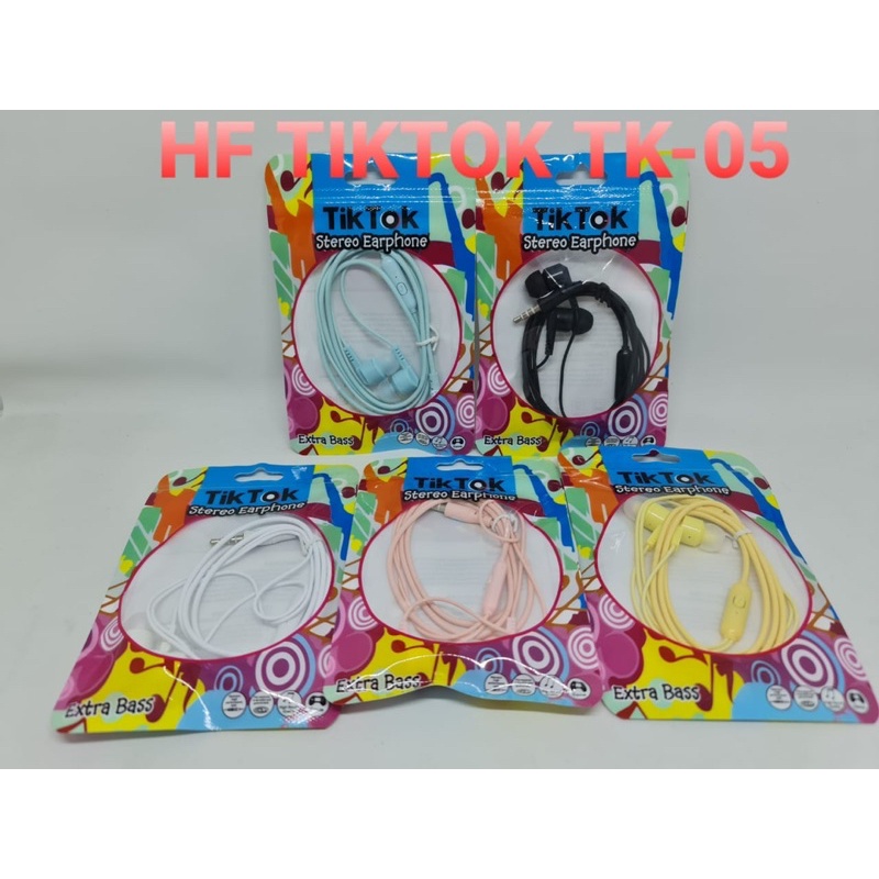 PROMO HANDSFREE TIKTOK ALL NEW EXTRABASS NEW EARPHONE 2021