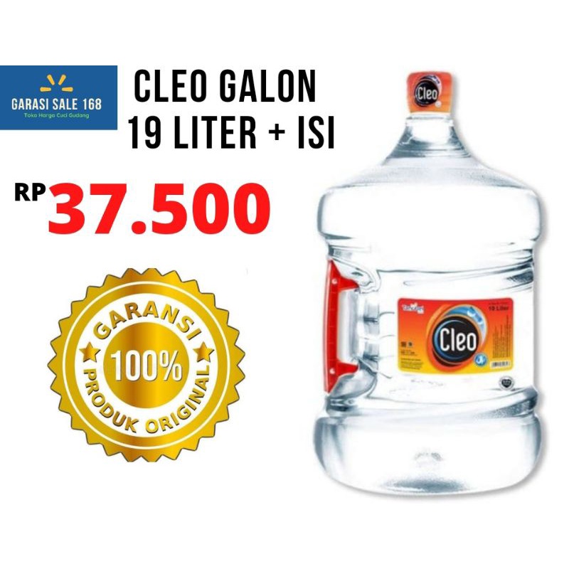 CLEO GALON 19L plus ISI/ GALON CLEO 19 LITER / AIR MINERAL CLEO / CLEO WATER