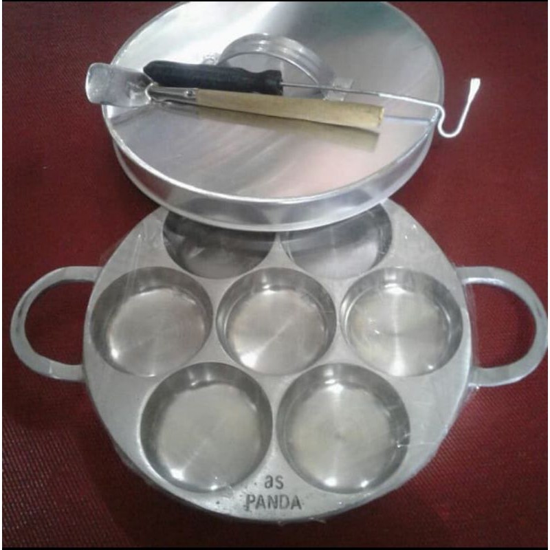 Cetakan kue lumpur/ martabak mini/ apem isi 7 Alumunium