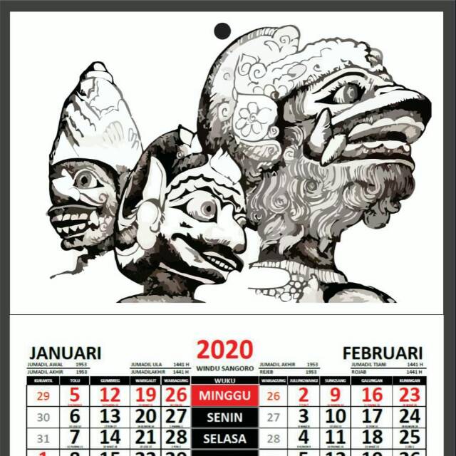 

Kalender Jawa dan Masehi 2020
