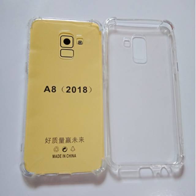 Softcase Anti Crack Bening Casing Samsung A8 2018