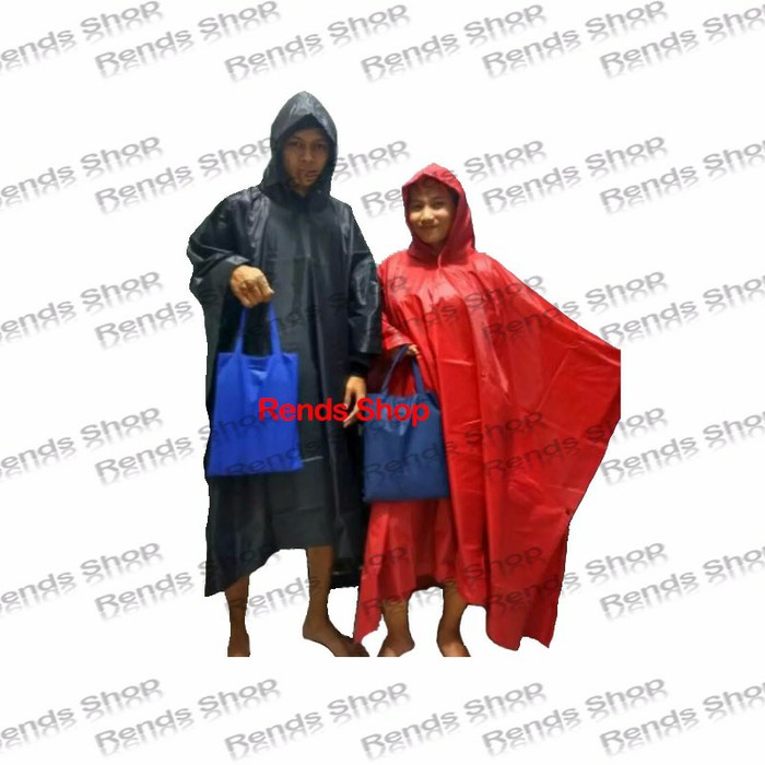 Jas Hujan Ponco Parasut Tebal - Seperty Ponco Rosida