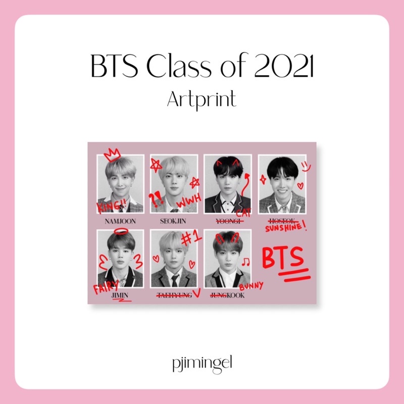 Postcard BTS Artprint Class of 2021