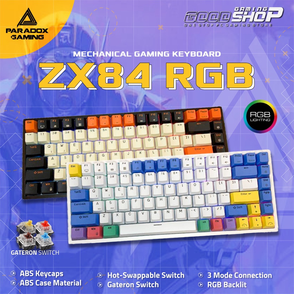 Paradox Gaming ZX84 RGB Mechanical - Gaming Keyboard