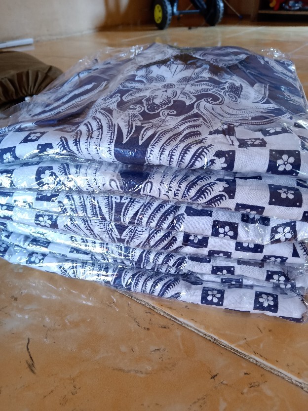 Japunta Blue #2 Kemeja Batik Pria Atasan Batik Baju Batik Pria Lengan Panjang Batik Modern By Anjani