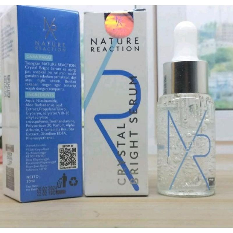 COD SERUM Nature Reaction Crystal Bright Serum - Serum NR Glow Halal BPOM - NATURE REACTION - NATURE REACTION CRYSTAL BRIGHT SERUM