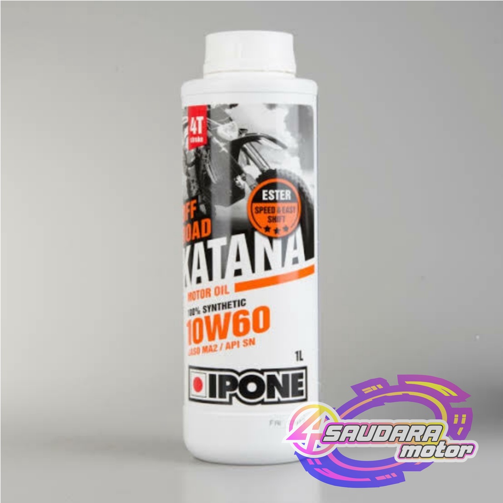 OLI IPONE KATANA OFFROAD 10w60 full Synthetic oli mesin KTM KX YZ CRF KLX