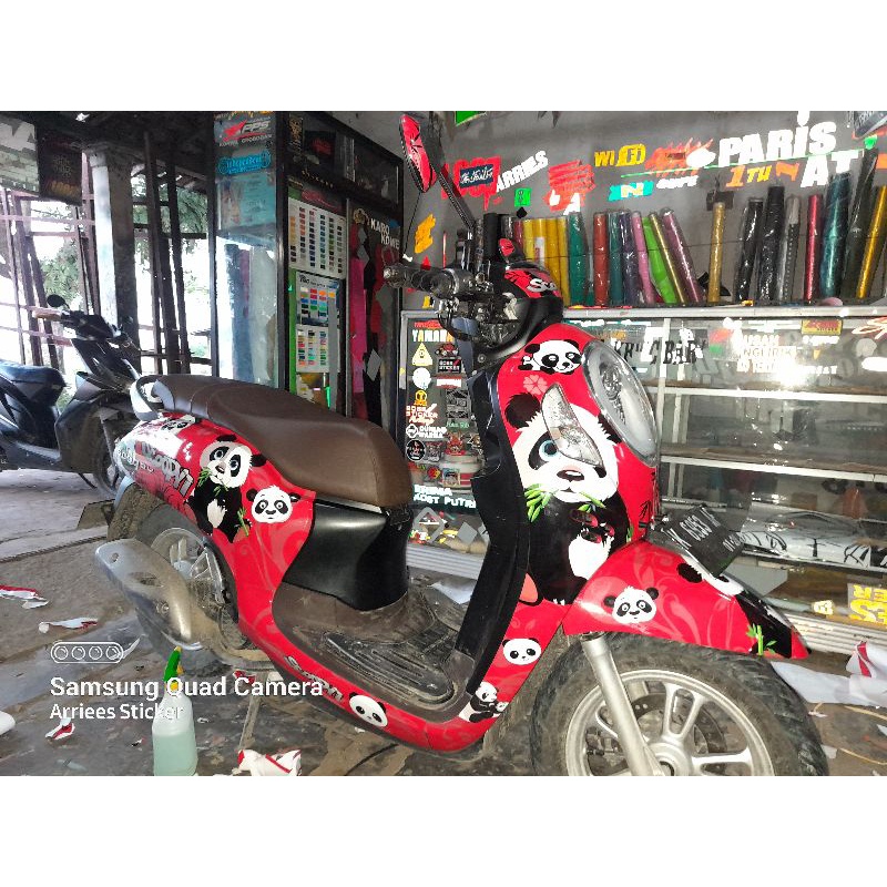 Decal sticker scoopy prestige 2020 2021 2022 fullbody custom panda sticker All new scoopy 2022 full 