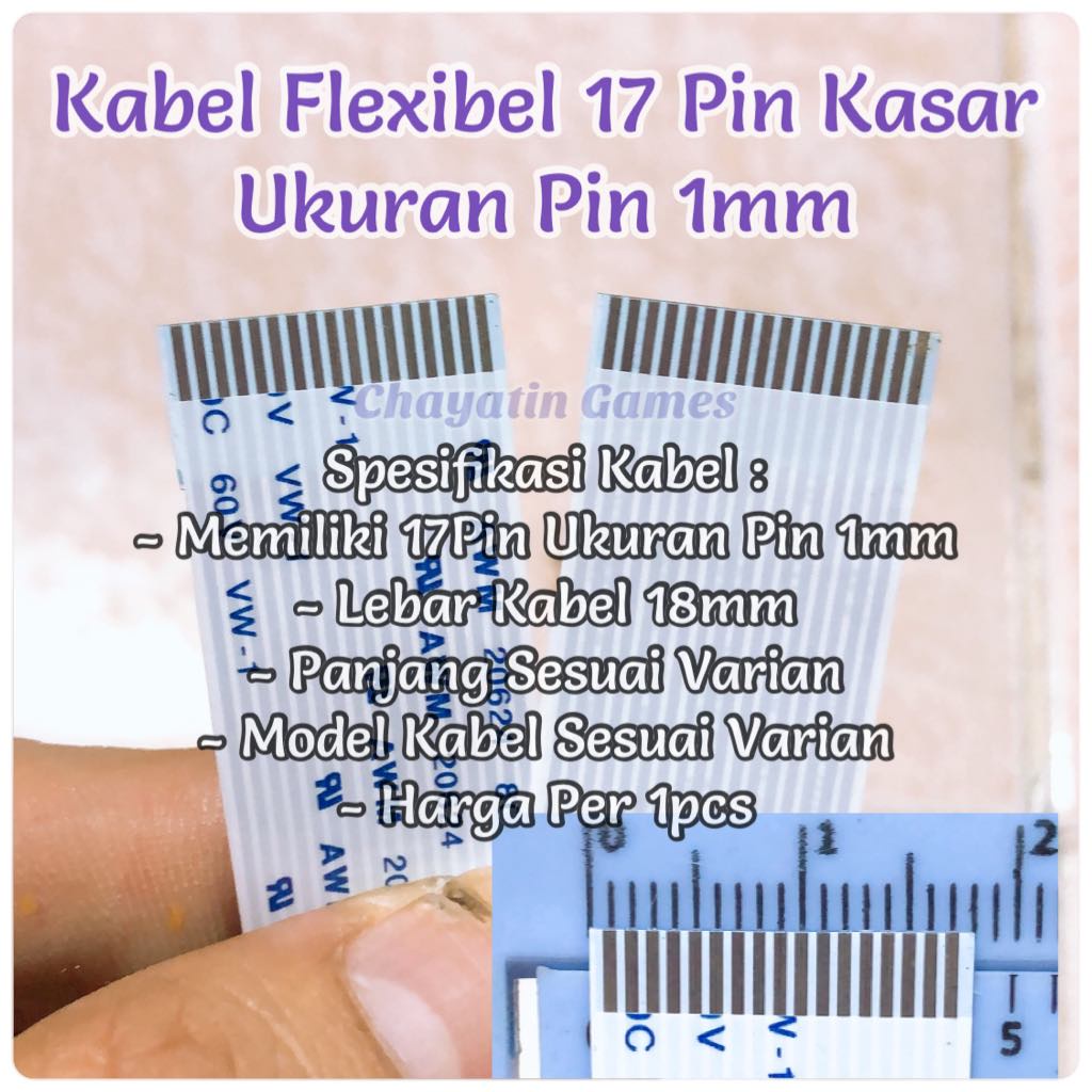 Jual Kabel Flexibel 17 Pin Kasar Pilihan Sesuai Varian Ukuran Pin 1mm