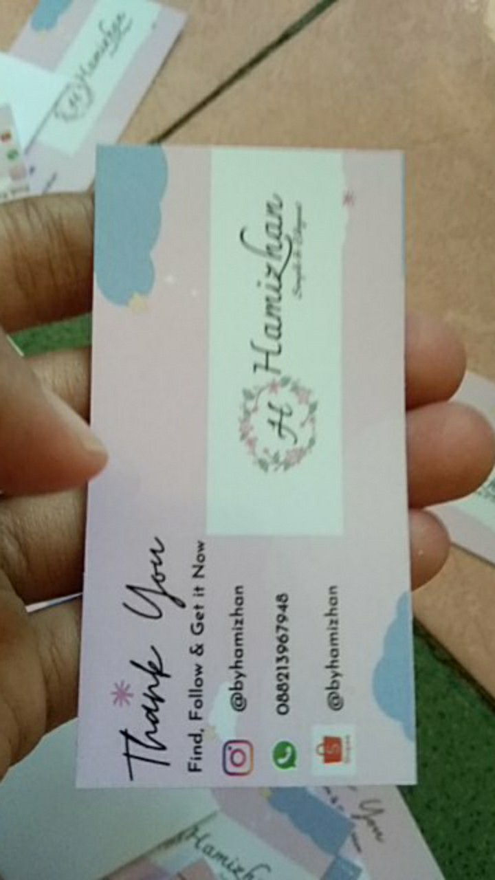 Hang Tag Custom Hangtag Label Merek Baju Jilbab Hijab Thrift 100 Pcs