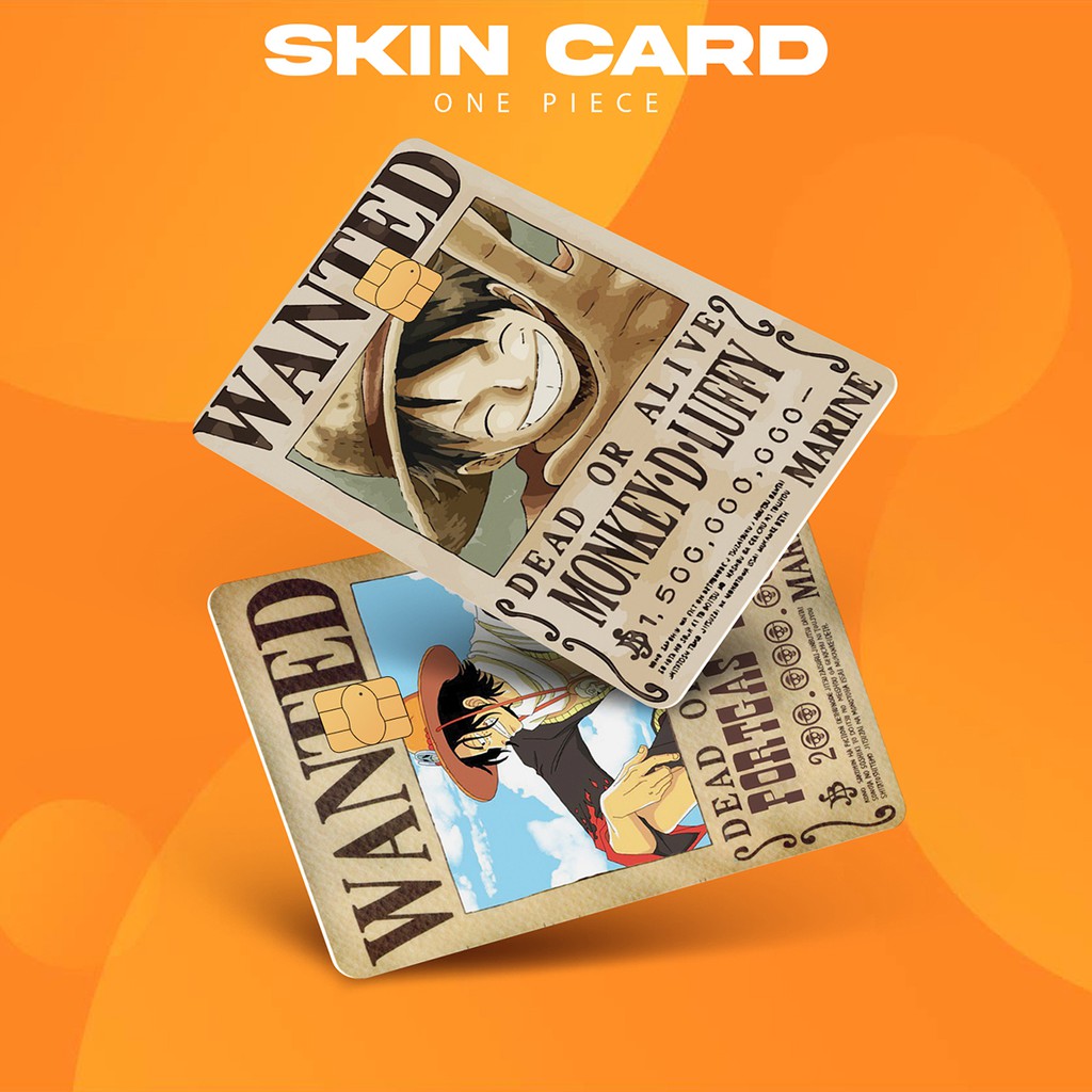 [BM Skin Card] One Piece Wanted ||  Garskin | Cover ATM / E - Money / Flazz - Anti Air