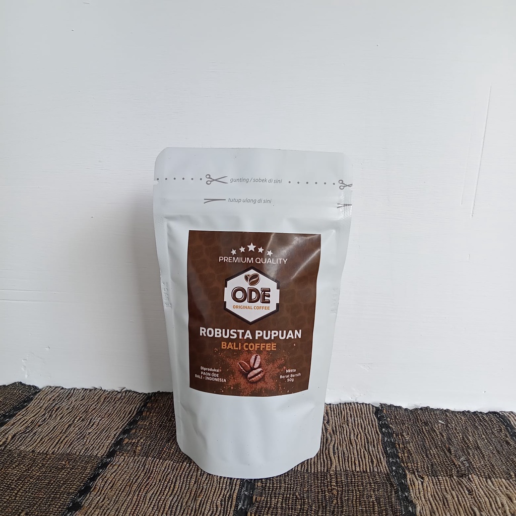 

Kopi Bubuk Fine Robusta Pupuan Bali Original 50g - Ode Coffee