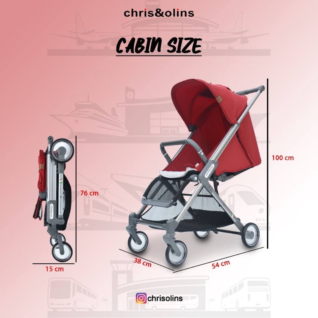 Promo STROLLER CHRIS & OLINS FooFoo S202 KERETA DORONG BAYI