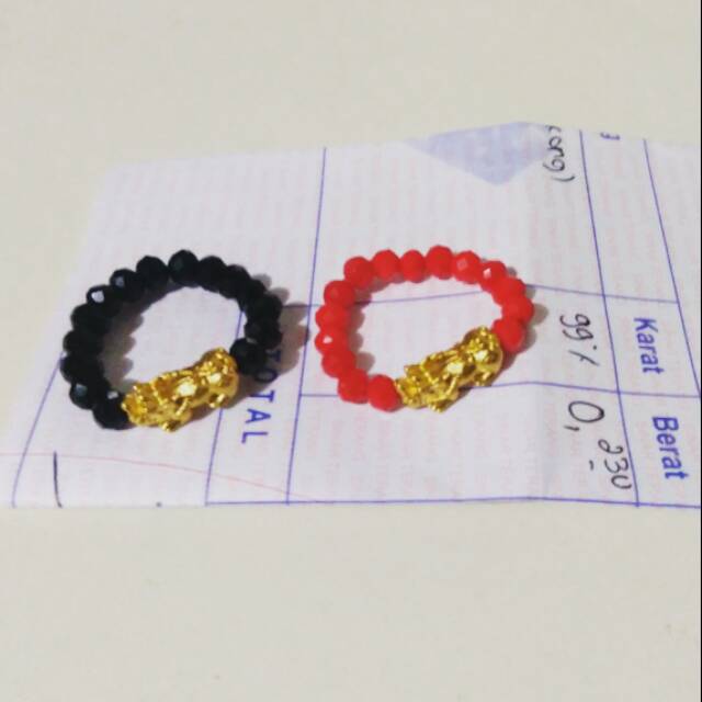 Cincin - Gelang Pixiu Naga Gelang HonKong Emas 24 karat / Cincin Jillin / Cincin Naga / Cincin Pixiu