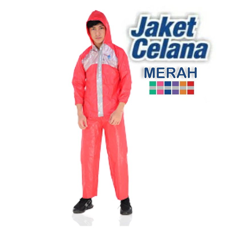 Jas Hujan Setelan Dewasa New Kombinasi Rain City Jas Hujan Stelan Paramount Scotchlight Skotlet Rain City Dewasa Jaket Mantel Press Bahan Tebal