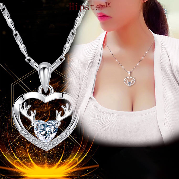 New 925 Silver Necklace Women's Jewelry Pendant