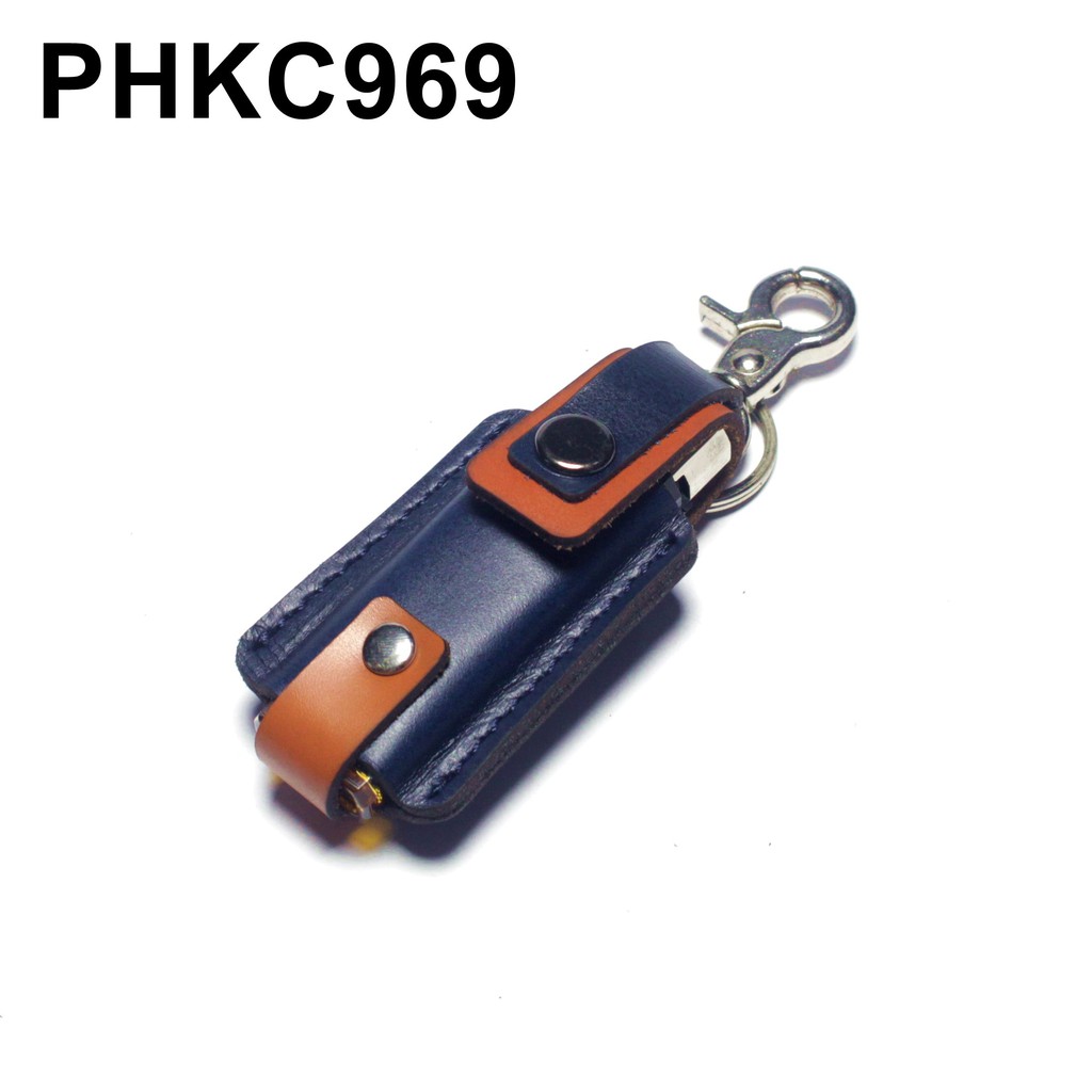 sarung dompet korek gas kulit asli lighter case gantungan PHKC969