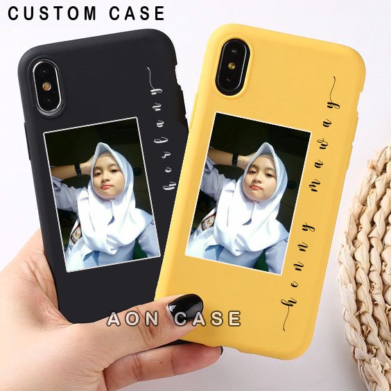 Custom Case Nama & Foto Bahan Softcase Tpu [For Oppo/Vivo/Realme/Xiaomi/Iphone/Samsung/Infinix/] Cas