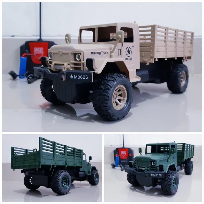 Rc Truk Militer - Mainan Mobil Remote Control Truck Army Anak Remot