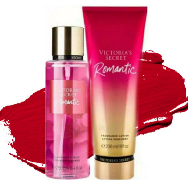 VICTORIA'S SECRET VS ROMANTIC FLORAL PINK PETALS SHEER MUSK FALLING FOR YOU SERIES FULLSIZE TRAVELSIZE ROLLERBALL BODY LOTION MIST EAU DE PARFUM EDP